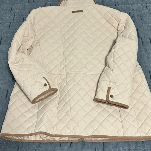 Lauren Ralph Lauren Off-White Quilted Utility Jacket - Picture 7 of 11